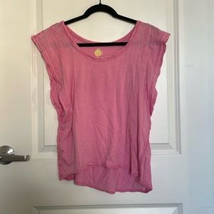 Pink Daily Practice tee size small